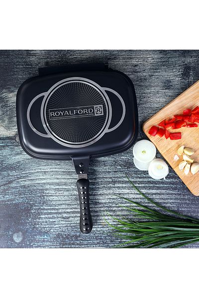 ROYALFORD RF5515 Double Grill Pan, 32 cm