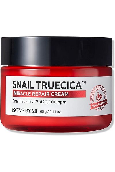 Some By Mi Korean Snail Truecica Miracle Repair Cream - Made From Snail Mucin - 60Gm