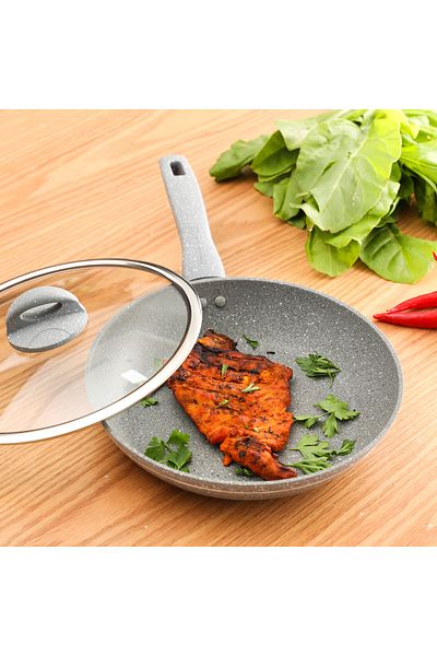 ROYALFORD 28cm Smart Granite Series Fry Pan with Lid, RF9954