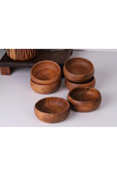 Atbyhome Acacia Mini Snack Bowl Breakfast Bowl Set of 4 - 4 Pieces