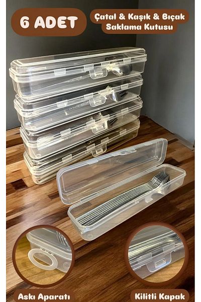 Bayev Multix 6-Piece Cutlery Set - Fork Spoon and Storage Container, Multi-Purpose Organizer