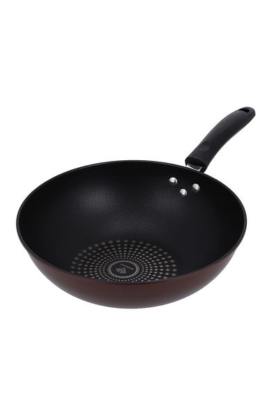 ROYALFORD RF9768 - 32 Cm Carbon Steel Wokpan - Long Handle