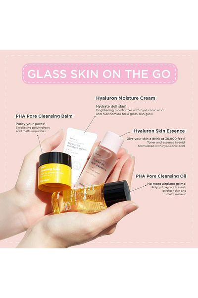 Hanskin Glass Skin On The Go Kit - 85ml