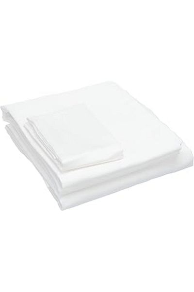 Hepta Collection Crown satin duvet cover single ecru