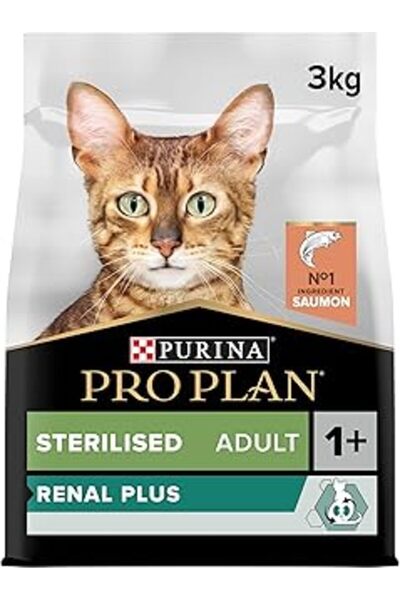 Pro Plan Purina Kısırlaştırılmış Yetişkin Kediler Için Somonlu Kedi Maması 3 Kg