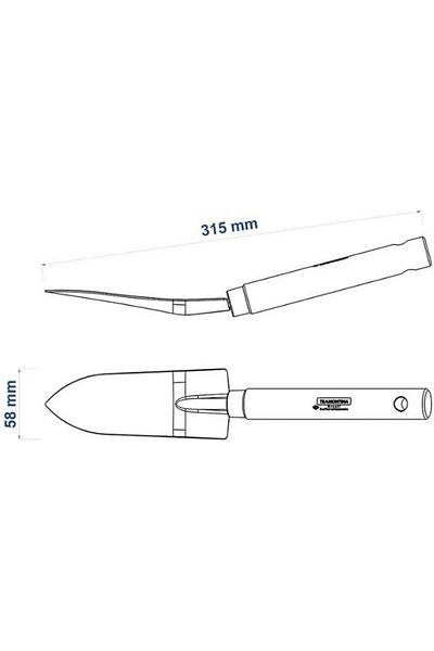 TRAMONTINA Since 1911, Made In Brazil - Transplanting Trowel With Wood Handle