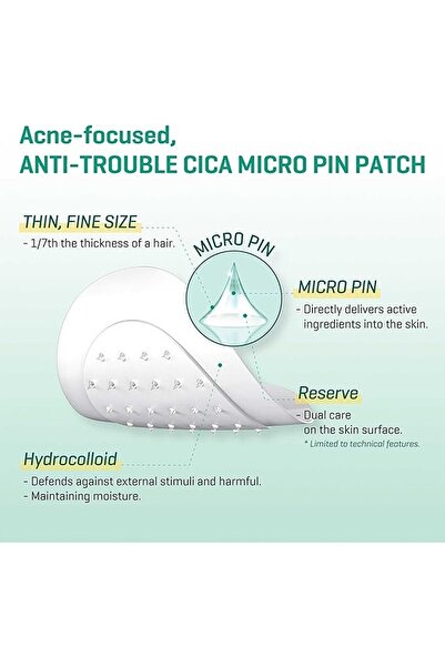 Some By Mi Korean Micro Pin Spot Patch - with Salicylic & Hyaluronic Acid, Pack of 1, 14mm 9 Counts