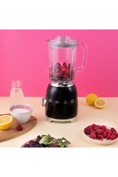 SMEG 50S Style Black Retro Smoothie Blender - Blf03Bleu