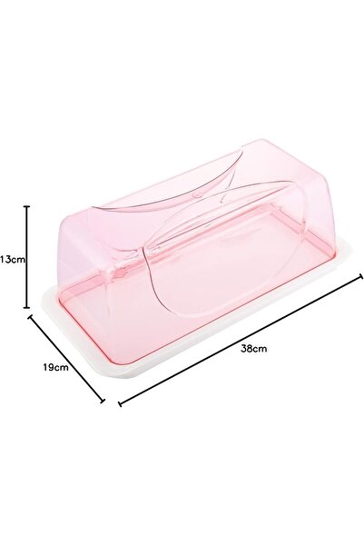 AKDC Rectangular Cake/Bread Storage Box With Simi-Transparentid
