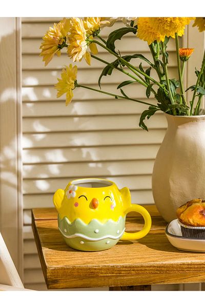LC Waikiki Lcw Home Mixed Chick Figured Ceramic Mug 460 ml