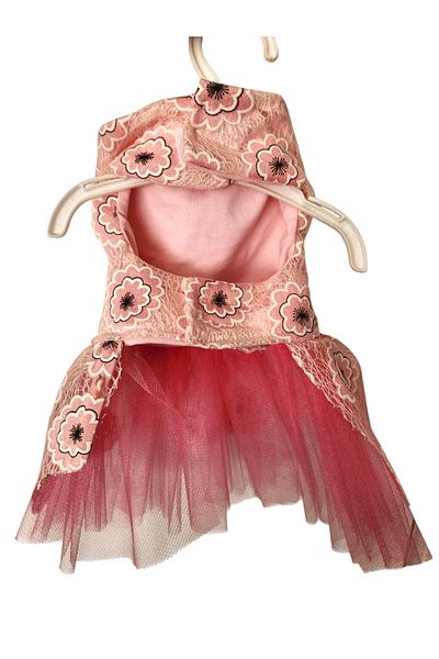 atelyu Cat Dog Suit Pink Floral Wedding Dress Clothes