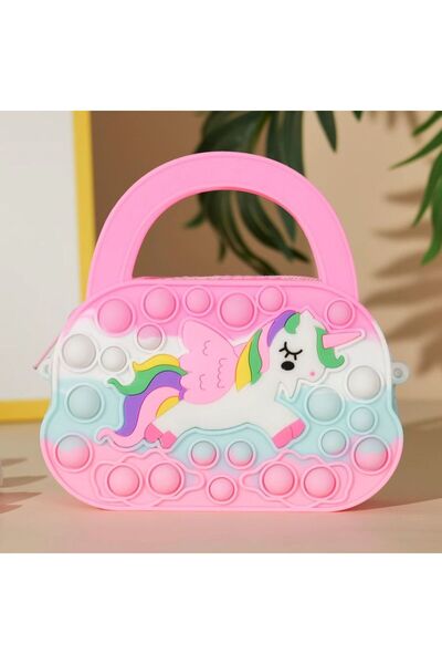 Choice1 حقيبة كتف بوب ألعاب فيدجيت قوس قزح دفع كاواي يونيكورن محفظة عملات معدنية ألعاب بنات تخفيف التوتر