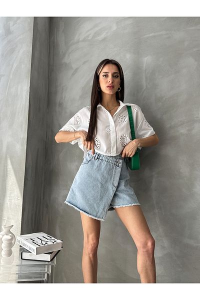Miss Allos Cămașă cu mânecă scurtă cu broderie pentru femei