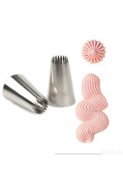 Siliko World Cream Stainless Steel Piping Bag - 1 Piece + 4 Whipped Bags