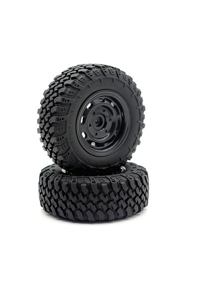 Choice 2PCS rc tire 5mm Hex MN99S Rubber RC Wheels for MN98 MN82, WPL C24-1 B36 D12 C64 D74-1 Off Road Car