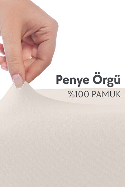 Calmera 100% Cotton Combed (Fitted) Fitted Sheet - Single - Beige