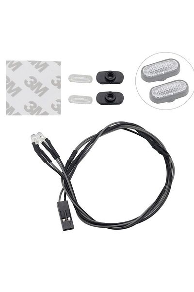 AJRC White 1 Pair Turn Signal 1/10 1/14 Rc Crawler Car For Traxxas Trx4 D90 D110 Rc4wd Scx10 90046 Tamiya