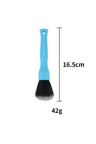 Choice5 فرشاة تنظيف السيارات القصيرة الزرقاء، فرشاة ذات شعيرات ناعمة، فرشاة د...