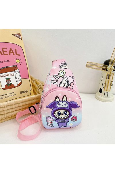 Choice 4 2024 Bubble Mart Labubu children's bag chest bag cartoon explosion girl accessories bag tide tide.