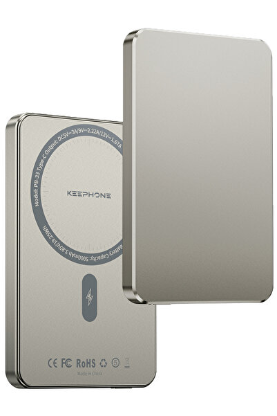 KeepHone İnce Magsafe Powerbank 5000 Mah 20w Hızlı Taşınabilir Batarya Iphone 12 13 14 15 16 Pro Max 16E