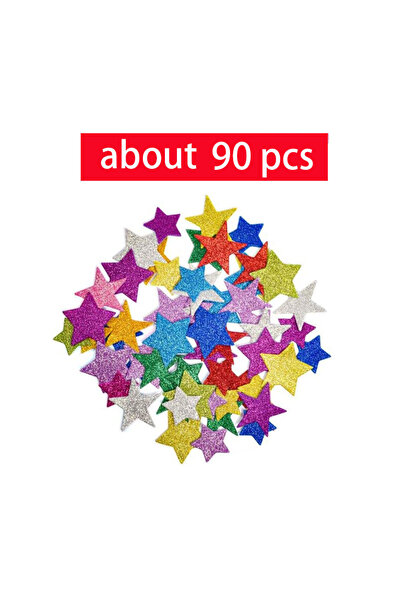 Choice3 90pcs star1 50-250pcs Colorful Glitter Foam Stickers Self Adhesive St...