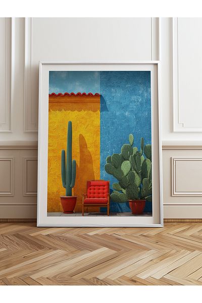 HOMEPACK Single Wooden Framed Painting One Piece Poster Painting Tk/977