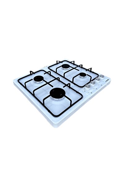 ERATO Emniyetli Çakmaklı Setüstü Ocak Doğalgaz Beyaz