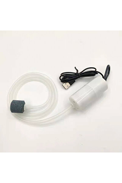 choice2 مضخة هواء محمولة بيضاء تعمل بمنفذ USB لأحواض السمك: جهاز أكسجين صغير ...