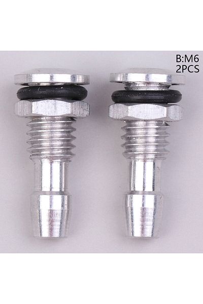 Choice B 2 Pcs New Silver M6/M8 Aluminum Water Outlets Thread With O-ring Screws For RC Boat M6 Hot