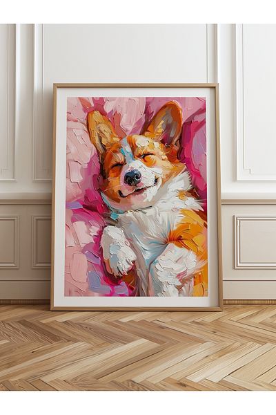 HOMEPACK Единична картина в дървена рамка, единичен плакат, картина TK/974