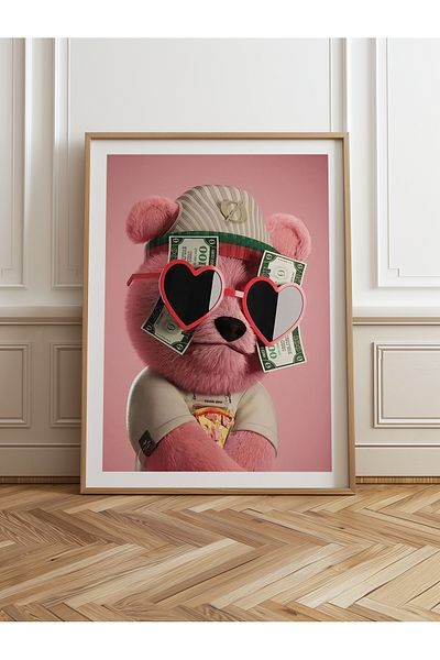 HOMEPACK Единична картина в дървена рамка, единичен плакат, картина TK/972