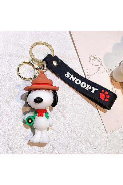 Miniso 2 2024 Kawaii Sanrio New Snoopy Cartoon Schoolbag Charm Pendant Bag Jewelry Car Keychain Gift for G.