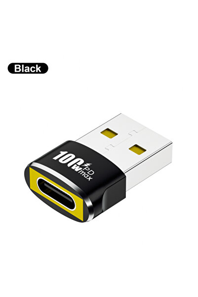 Choice3 Black Elough USB To Type C OTG Adapter USB C Female to USB A Male Con...