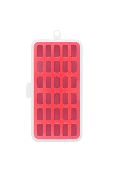 choice2 Red 30 Grid Bobbin Storage Boxes Empty Plastic Thickened Sponge Clear...