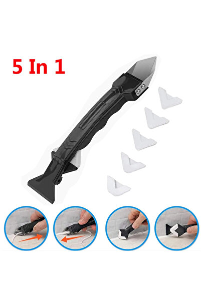 Choice3 مجموعة أدوات إزالة السيليكون 5 في 1 باللون الرمادي الداكن، تتضمن مكشط...