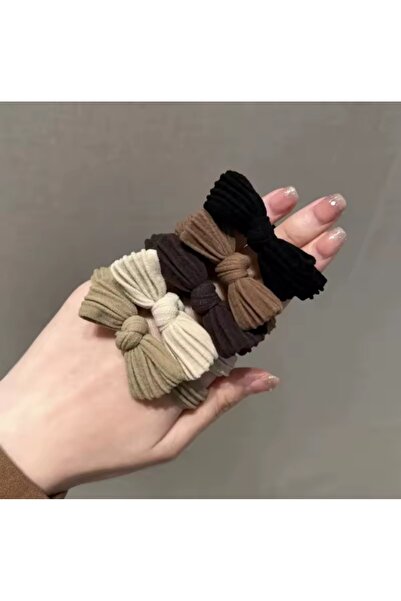 MutluBiDünya Vintage 6 Adet Bağlama Tokası Havlu Lastik Toka Örgü Atkuyruğu T...