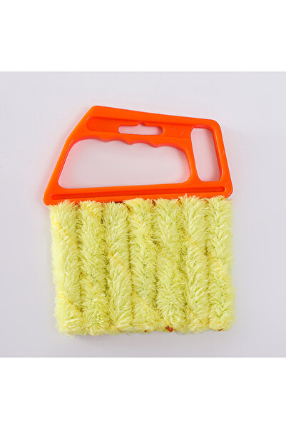 choice2 فرشاة تنظيف نوافذ ستائر برتقالية، فرشاة إزالة غبار الستائر القابلة لل...