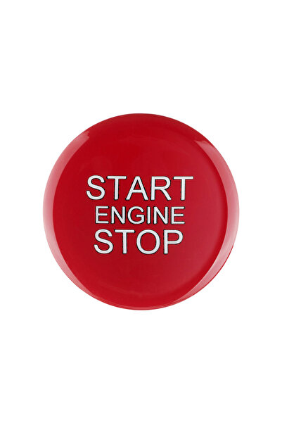 Choice3 غطاء زر تشغيل/إيقاف محرك السيارة من مادة ABS باللون الأحمر، مناسب لسي...