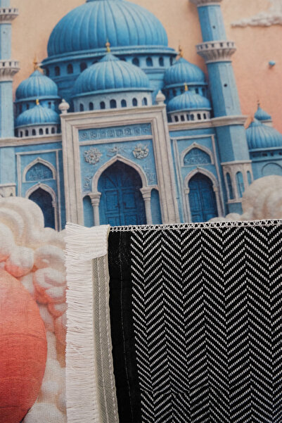 aymira home Digital Printed Non-Slip Base Artificial Intelligence Design Educational Small Child Prayer Mat Prayer Mat 60 X 100