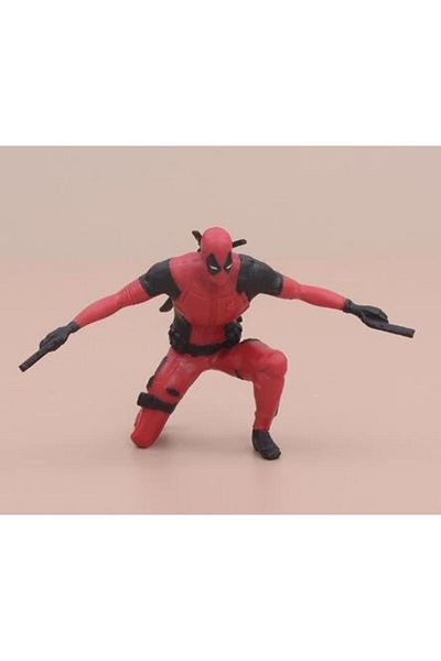 BANDAI with box 02 2 Signs Car Home Office Desk Decoration Deadpool Marvel 6cm X-MAN Funny Cute Figure Mode
