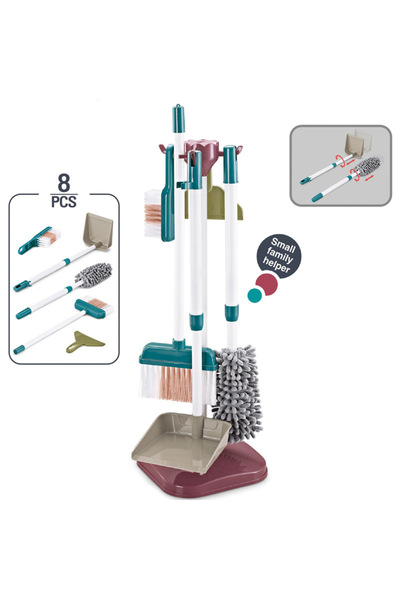 Choice 8pcs with box Children's Cleaning Tool Toys Pretend Play Cleaning Set and Sanitation Simulation Broo