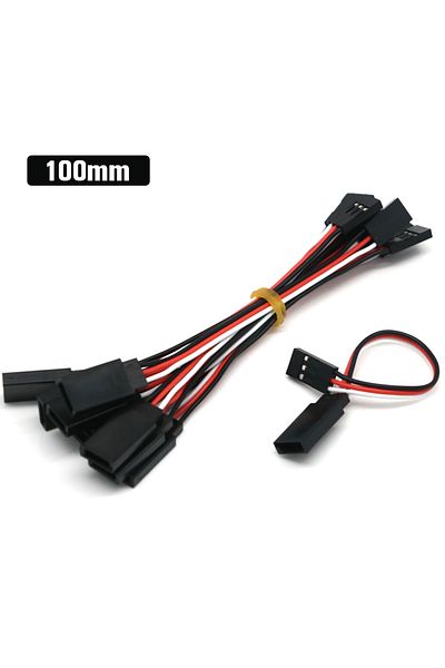 Choice 100mm 10pcs 100mm/150mm/200mm/300mm/500mm Rc Servo Extension Cord Cable Wire Lead Jr For Rc Helicopt