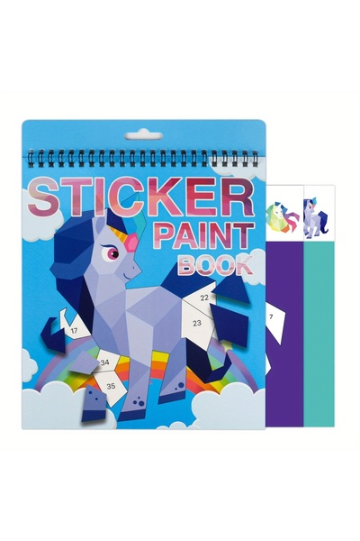 Choice3 Unicorns theme 1PCS Sticker Book Crafts for Kids Ages 4-8, Sticker by...