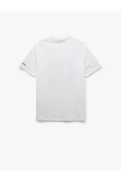 Koton Crew Neck Short Sleeve Regular Fit Cotton Printed T-Shirt