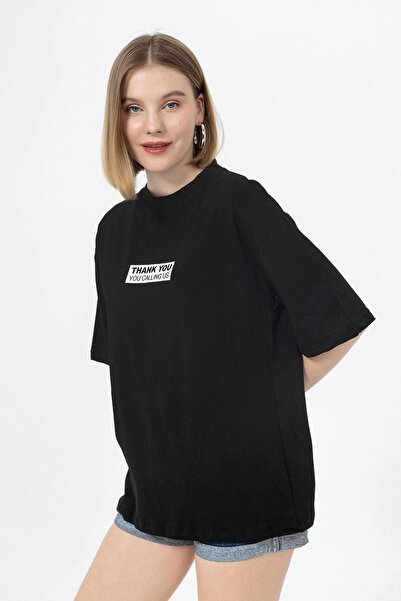 ŞİMAL Tricou supradimensionat pentru femei cu detaliu de imprimare pe spate 250308 -