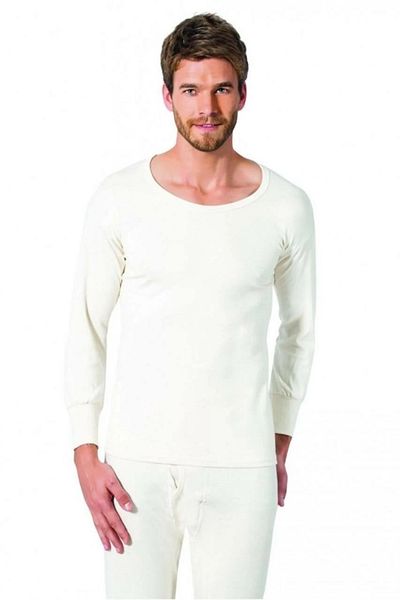 Tutku Ultimate Comfort: Challenge the Chill with 100% Cotton Interlock Men's Long Sleeve Undershirt