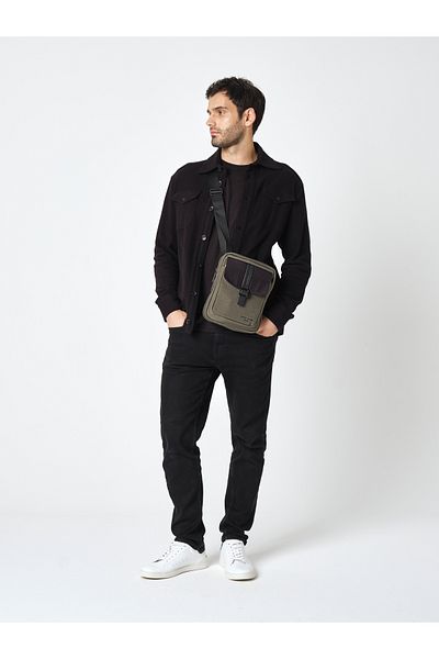 Pierre Cardin Green Messenger Bag - Shoulder Bag - Crossbody Bag