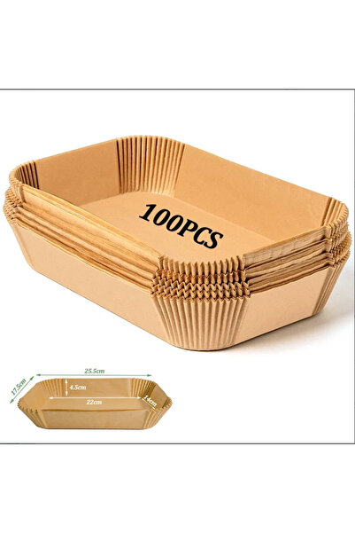 Choice1 100pcs 50/100pcs Disposable Air Fryer Paper Rectangle Kitchen Baking ...