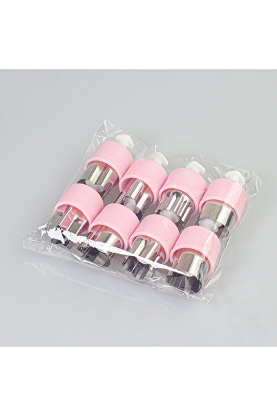 Choice1 قالب تقطيع وطباعة فواكه مضغوطة وردي اللون مكون من 8 قطع، قطاعة على شك...