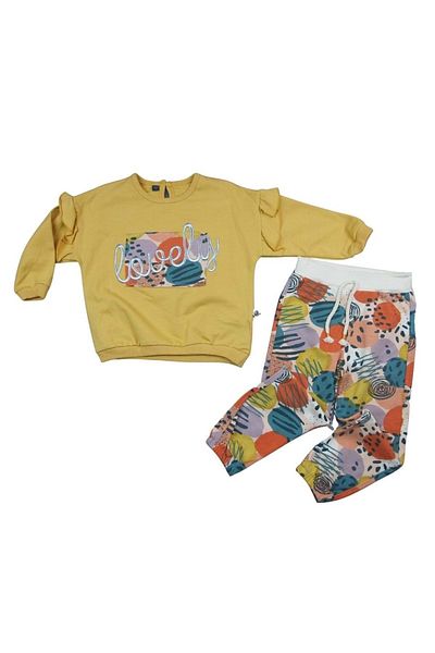 Miniworld Miniworl 17328-3030 - Lovely Embroidered Yellow Double Suit